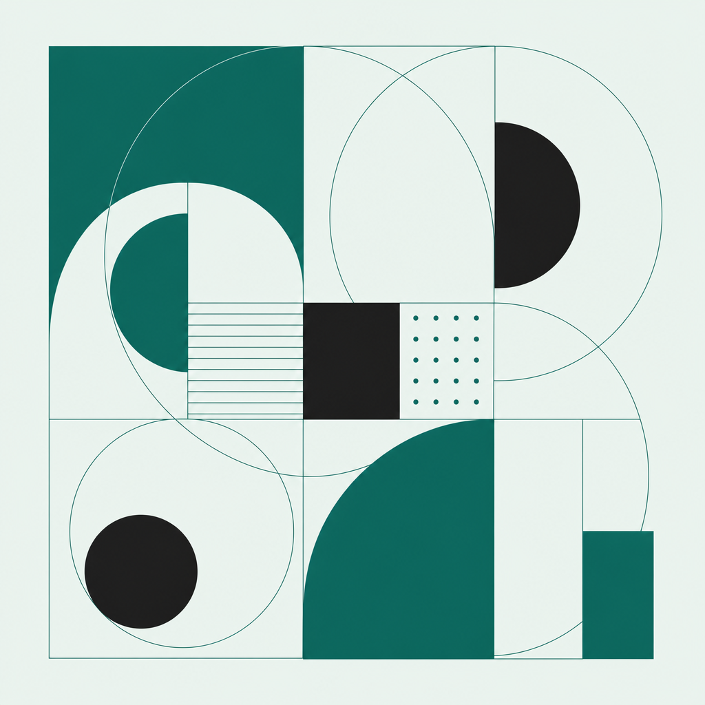 Abstract Swiss grid composition
